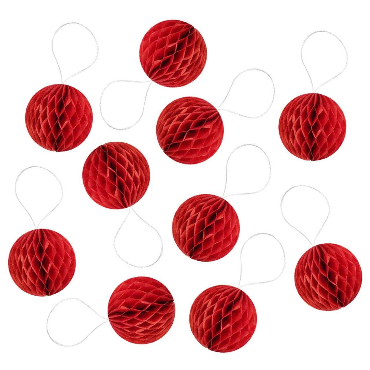 Wrapables Mini Honeycomb Ball Party Decorations for Weddings, Birthday Parties, Baby Showers and Nursery Decor (Set of 10), 2"